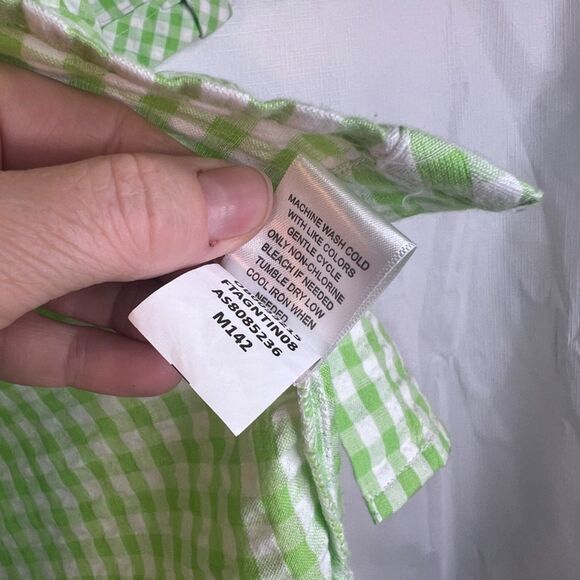 Appleseeds NWOT Gingham Plaid Cotton Shirt Comfy Country Basic Size Large - Picture 8 of 10